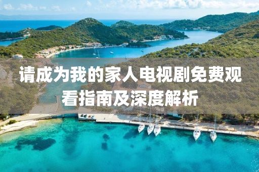 请成为我的家人电视剧免费观看指南及深度解析
