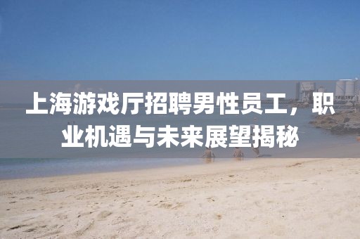上海游戏厅招聘男性员工，职业机遇与未来展望揭秘