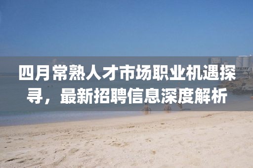 四月常熟人才市场职业机遇探寻，最新招聘信息深度解析