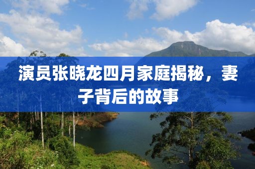 演员张晓龙四月家庭揭秘，妻子背后的故事