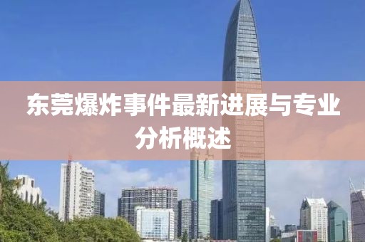 东莞爆炸事件最新进展与专业分析概述