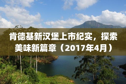 肯德基新汉堡上市纪实，探索美味新篇章（2017年4月）