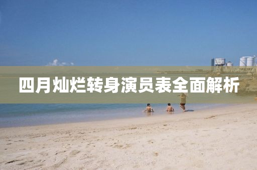 四月灿烂转身演员表全面解析