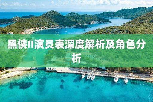 黑侠II演员表深度解析及角色分析
