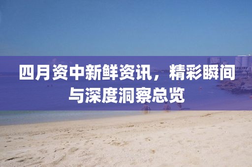 四月资中新鲜资讯，精彩瞬间与深度洞察总览