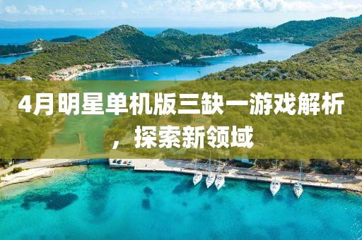 4月明星单机版三缺一游戏解析，探索新领域