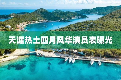 天涯热土四月风华演员表曝光