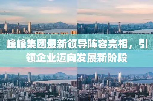 峰峰集团最新领导阵容亮相，引领企业迈向发展新阶段