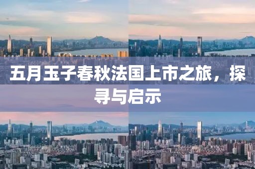 五月玉子春秋法国上市之旅，探寻与启示
