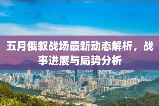 五月俄叙战场最新动态解析，战事进展与局势分析