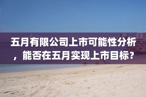 五月有限公司上市可能性分析，能否在五月实现上市目标？