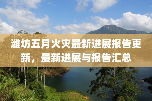 潍坊五月火灾最新进展报告更新，最新进展与报告汇总