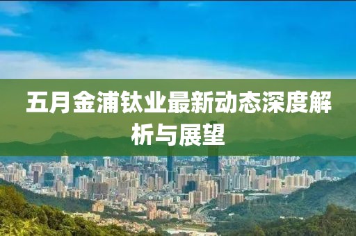 五月金浦钛业最新动态深度解析与展望