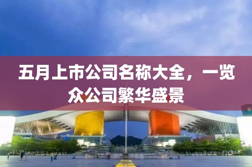 五月上市公司名称大全，一览众公司繁华盛景