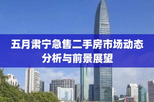 五月肃宁急售二手房市场动态分析与前景展望