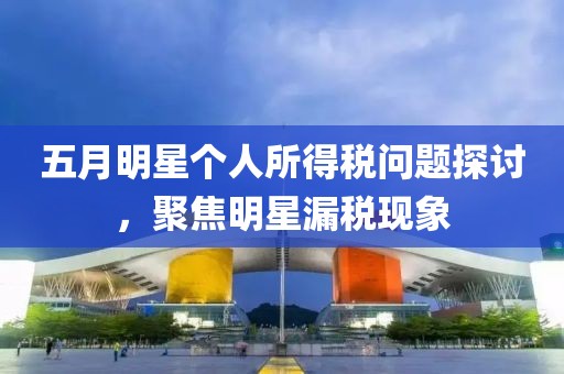 五月明星个人所得税问题探讨，聚焦明星漏税现象