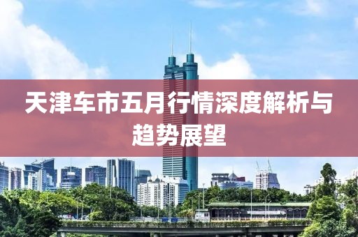 天津车市五月行情深度解析与趋势展望