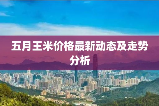 五月王米价格最新动态及走势分析