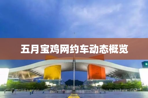 五月宝鸡网约车动态概览