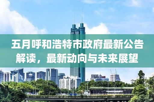 五月呼和浩特市政府最新公告解读，最新动向与未来展望