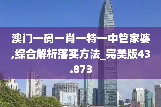澳门一码一肖一特一中管家婆,综合解析落实方法_完美版43.873