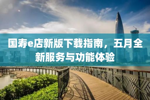 国寿e店新版下载指南，五月全新服务与功能体验
