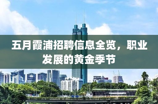 五月霞浦招聘信息全览，职业发展的黄金季节