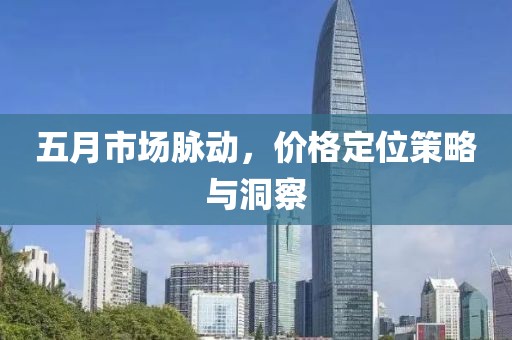 五月市场脉动，价格定位策略与洞察