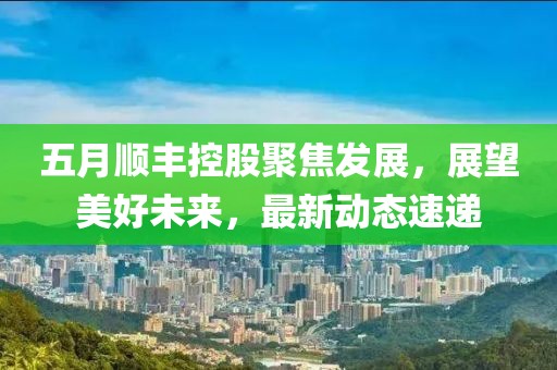 五月顺丰控股聚焦发展，展望美好未来，最新动态速递