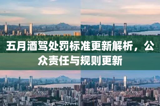五月酒驾处罚标准更新解析，公众责任与规则更新
