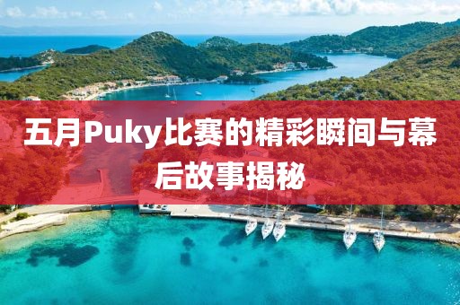五月Puky比赛的精彩瞬间与幕后故事揭秘