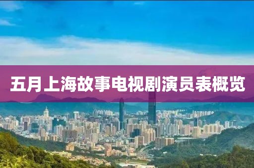 五月上海故事电视剧演员表概览