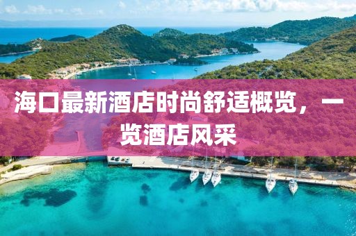 海口最新酒店时尚舒适概览，一览酒店风采