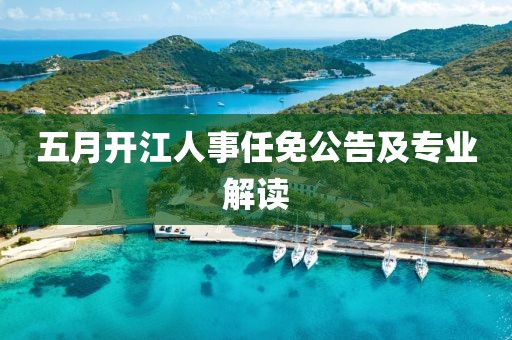 五月开江人事任免公告及专业解读