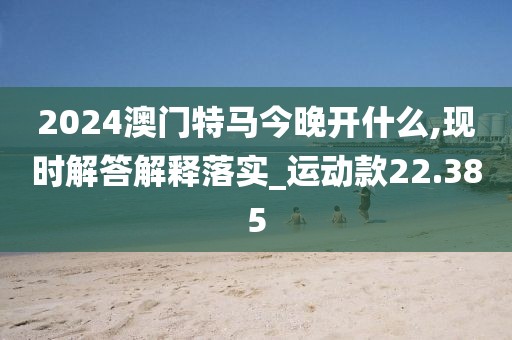 2024澳门特马今晚开什么,现时解答解释落实_运动款22.385