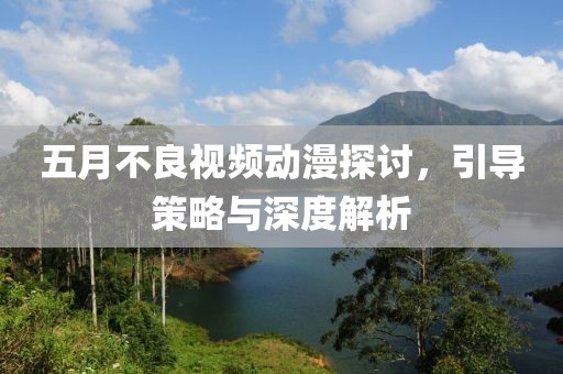 五月不良视频动漫探讨，引导策略与深度解析