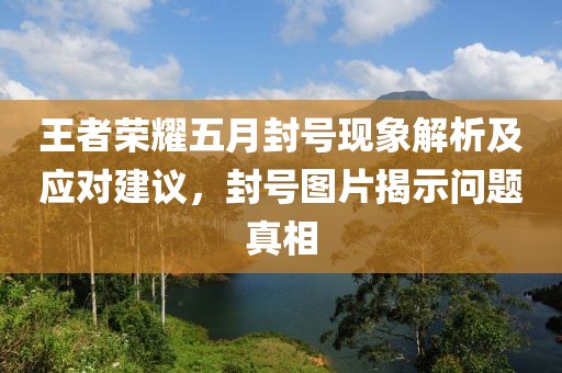 王者荣耀五月封号现象解析及应对建议，封号图片揭示问题真相