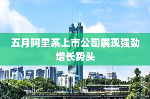五月阿里系上市公司展现强劲增长势头