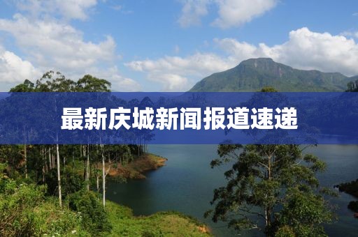 最新庆城新闻报道速递