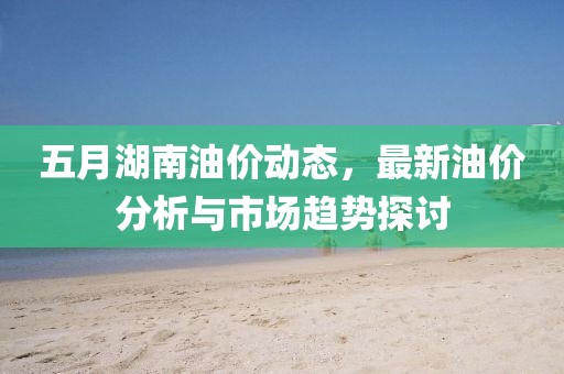 五月湖南油价动态，最新油价分析与市场趋势探讨