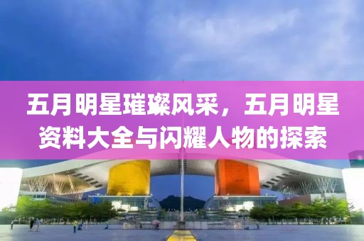 五月明星璀璨风采，五月明星资料大全与闪耀人物的探索