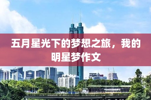 五月星光下的梦想之旅，我的明星梦作文