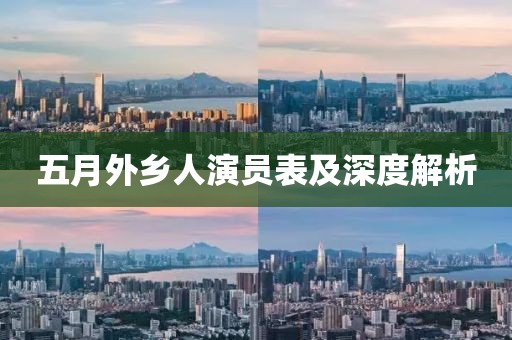 五月外乡人演员表及深度解析