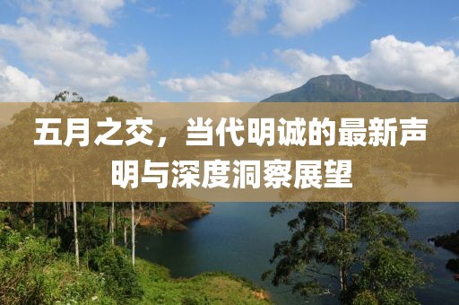 五月之交，当代明诚的最新声明与深度洞察展望