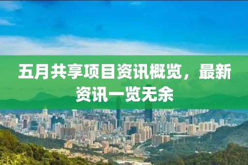 五月共享项目资讯概览，最新资讯一览无余