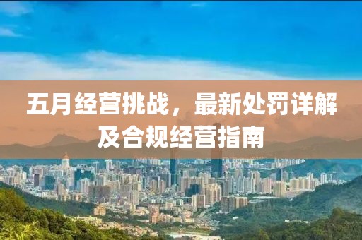 五月经营挑战，最新处罚详解及合规经营指南