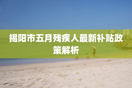 揭阳市五月残疾人最新补贴政策解析