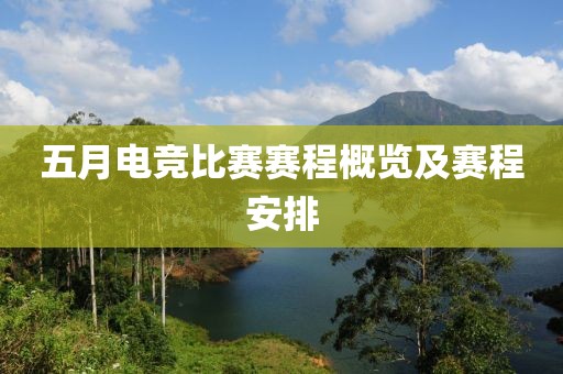 五月电竞比赛赛程概览及赛程安排