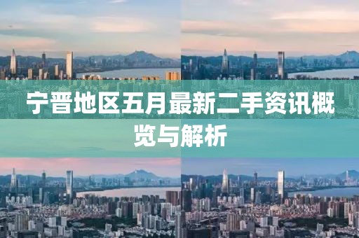 宁晋地区五月最新二手资讯概览与解析