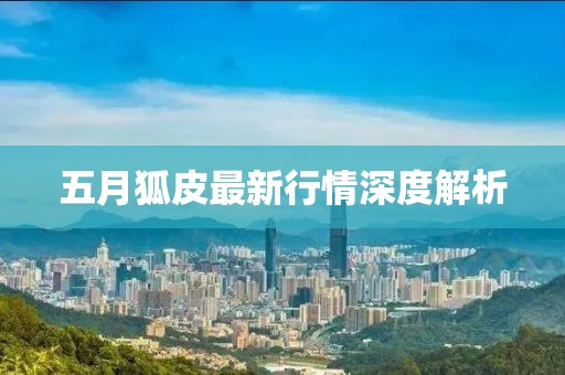 五月狐皮最新行情深度解析